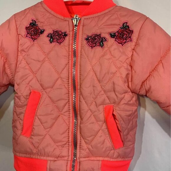 Copy - BETSEY JOHNSON baby puffer jacket. Size 18 months. Neon pink. Adorable!! - Picture 2 of 10